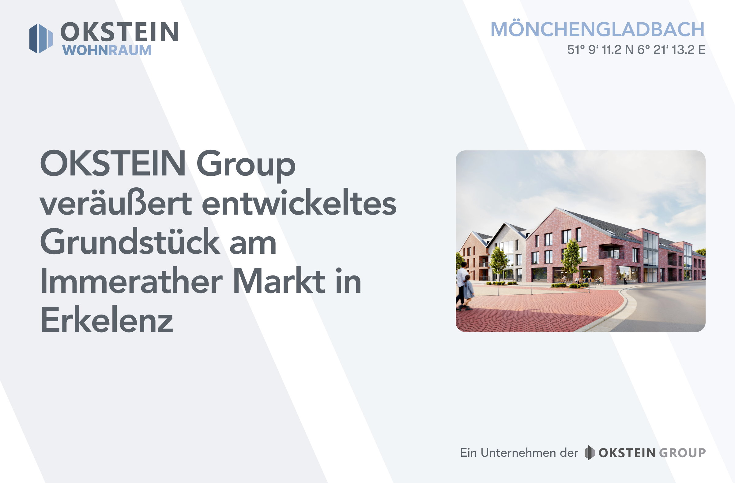OKSTEIN Group veräußert entwickeltes Grundstück am Immerather Markt in Erkelenz